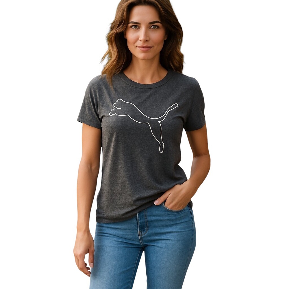 PUMA Women's RTG Heather Logo Tee XL